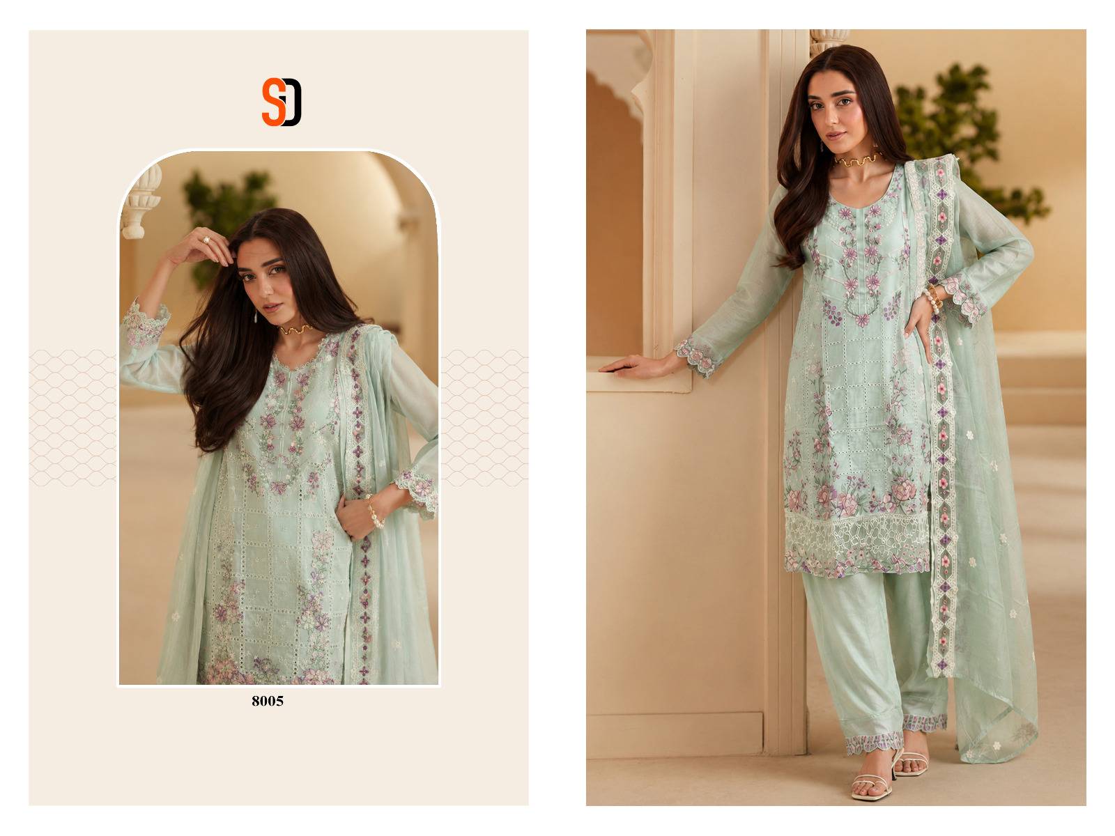 ELAF PREMIUM VOL 01 By SHRADDHA DESIGNER 8001 To 8006 Series Designer Suits Heavy linen Pakistani Dresses At Wholesale Price